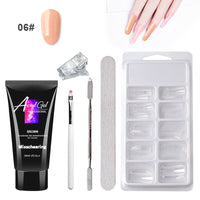Heavenly Hands: Painless Crystal Gel Nail Art Set with UV/LED Lamp - No Paper Holders Needed