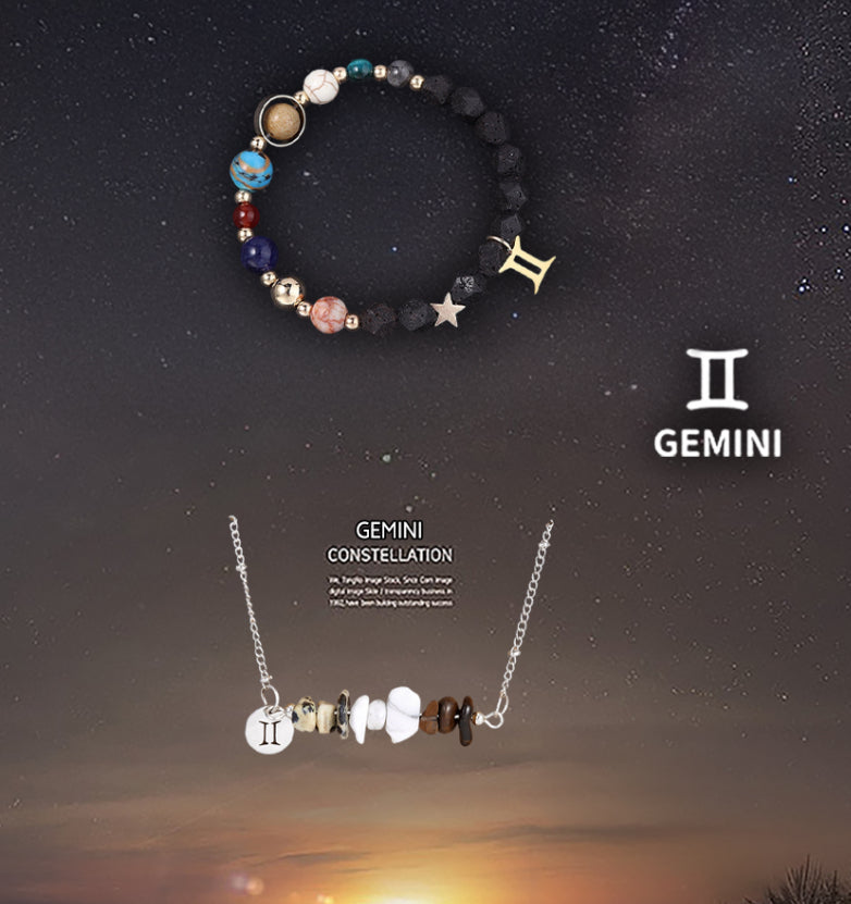 Natural Stone Necklace Set For The 12 Zodiac Signs What Else You Got?