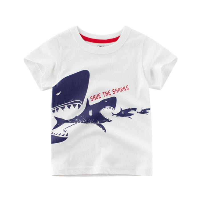Children's Wear Summer New Korean Children's Boys Cotton T-shirt Men's Treasure In Children's Short Sleeves What Else You Got?