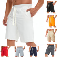 Men's Drawstring Capri Joggers – Plus Size Casual Beach Pants