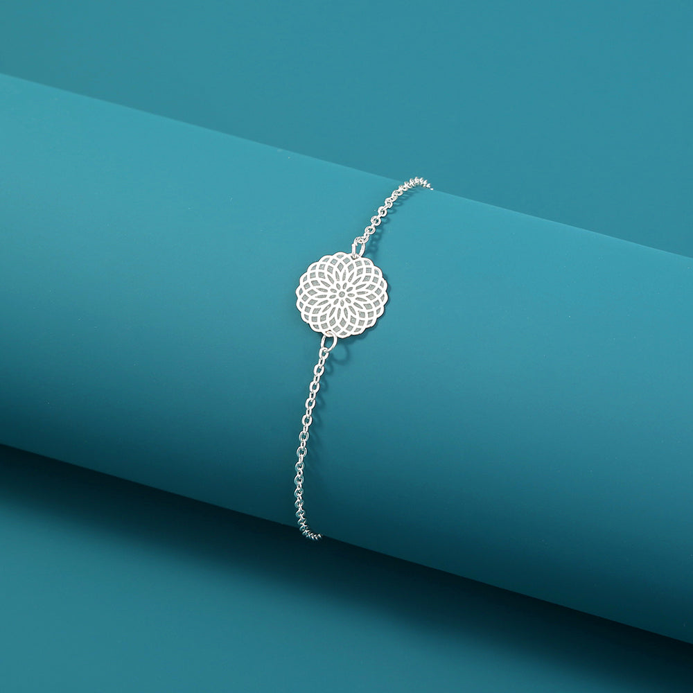 Round Flower Glow‑in‑the‑Dark Bracelet What Else You Got?