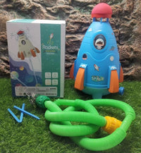 Kids Space Rocket Water Sprinkler Toy - Fun Outdoor Activity for Kids