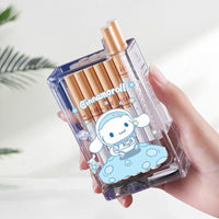 Cigarette Case with Built-In Lighter – Windproof Transparent Design for Everyday Carry