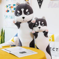 Husky Plush Pillow: Adorable Siberian Husky Stuffed Animal Cushion for Kids & Dog Lovers