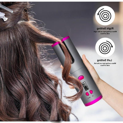 USB Rechargeable Cordless Auto-Rotating Hair Curler – Effortless Salon Curls Anywhere