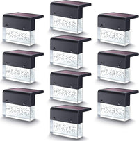 Solar Crystal-Glow RGB Step & Fence Light - Effortless Outdoor Illumination