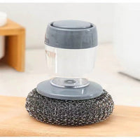 Soap-Dispensing Dish Brush – Push-Button Kitchen Scrub Brush
