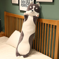 Husky Plush Pillow: Adorable Siberian Husky Stuffed Animal Cushion for Kids & Dog Lovers