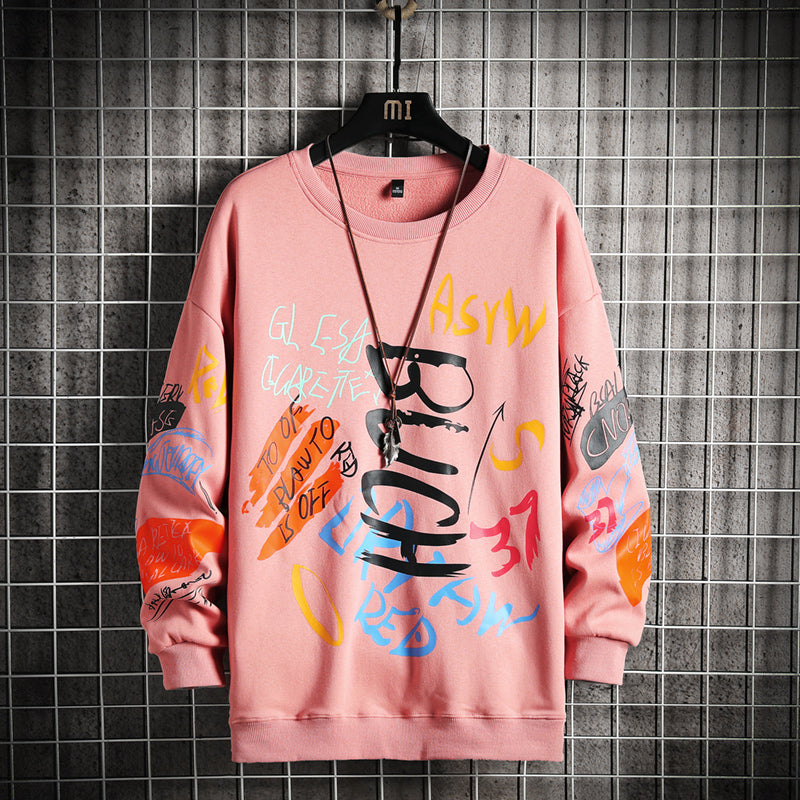 SingleRoad Mens Crewneck Sweatshirt Men Harajuku Oversized Japanese Streetwear Hip Hop Black Hoodie Men Sweatshirts Hoodies What Else You Got?