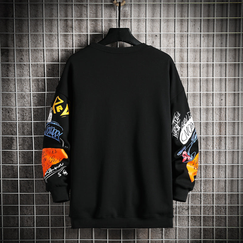 SingleRoad Mens Crewneck Sweatshirt Men Harajuku Oversized Japanese Streetwear Hip Hop Black Hoodie Men Sweatshirts Hoodies What Else You Got?