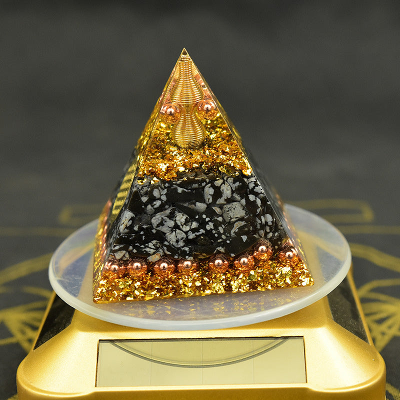 Reiki Orgonite Energy Orgon Pyramid Gathering Fortune Helping Soothe the soul Chakra Resin Decorative Craft Jewelry Cube What Else You Got?