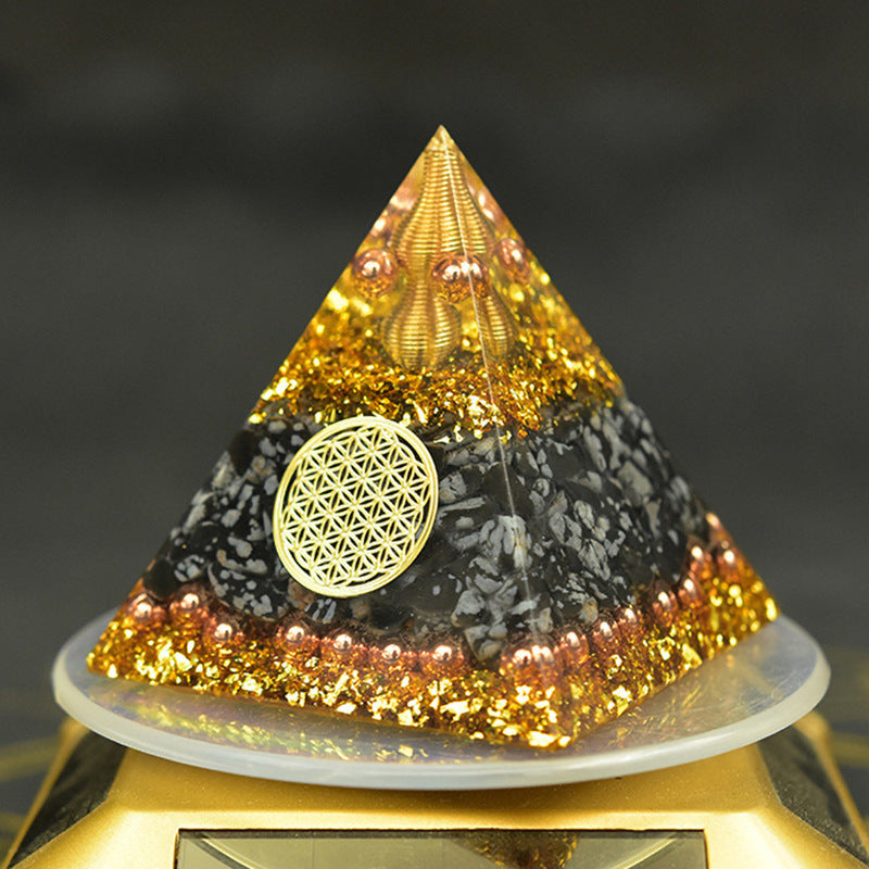 Reiki Orgonite Energy Orgon Pyramid Gathering Fortune Helping Soothe the soul Chakra Resin Decorative Craft Jewelry Cube What Else You Got?