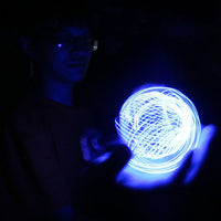 Heavenly Glow LED Light Spiral Toy - Mesmerizing Rotating Luminous Pill Generator for Kids & Adults