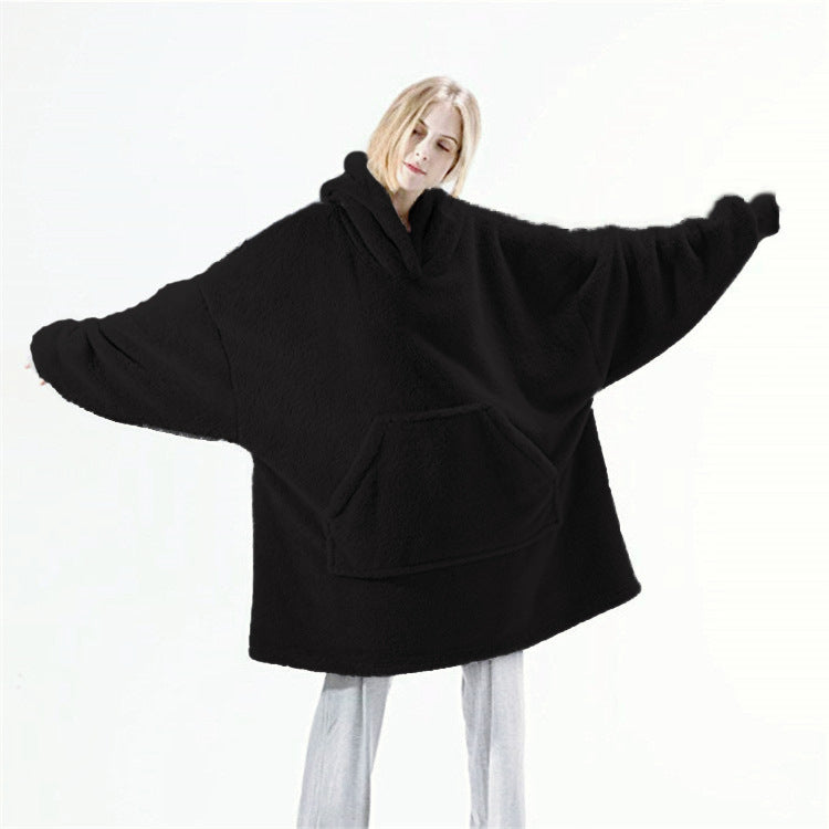 Oversized Wearable Blanket Hoodie – Double-Sided Fleece Sweatshirt with Big Pocket What Else You Got?