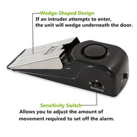 Divine Protection Door Stop Alarm - Smart Home Security with Loud Intruder Alert (9V)