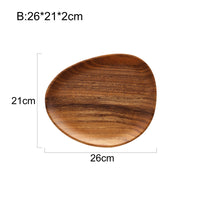 Acacia Wood Snack Plate – Hand-Polished Serving Tray