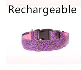 LED Dog Collar Safety Adjustable Nylon Leopard Pet Collar What Else You Got?