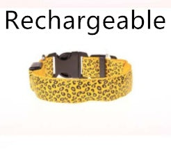 LED Dog Collar Safety Adjustable Nylon Leopard Pet Collar What Else You Got?