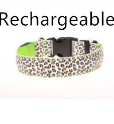 LED Dog Collar Safety Adjustable Nylon Leopard Pet Collar What Else You Got?