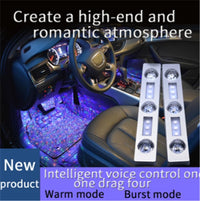 Starry Night Car LED Star Lamp - USB Atmosphere Light with Remote & Music Sync - Christian-Inspired Interior Decor