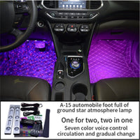 Starry Night Car LED Star Lamp - USB Atmosphere Light with Remote & Music Sync - Christian-Inspired Interior Decor