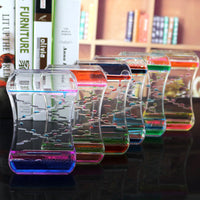Elegant Fluid Hourglass Timer - Quicksand Decor for Home & Office - Resin Timepiece Gift