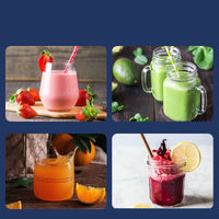 Portable USB Blender Cup – 6-Blade Mini Juicer for Smoothies & Shakes