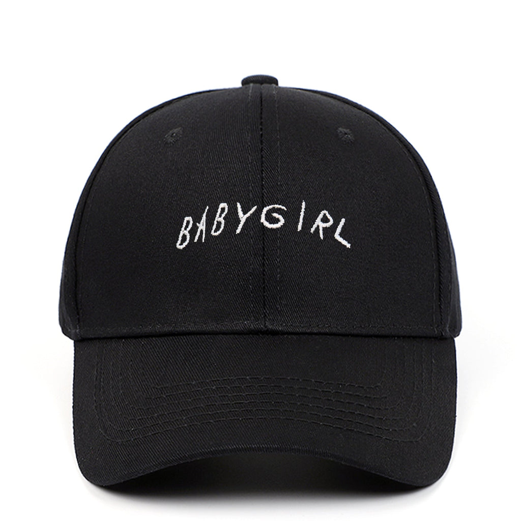 BABYGIRL Letter Embroidered Baseball Cap Spring New Product Cap Outdoor Sports Sun Visor What Else You Got?