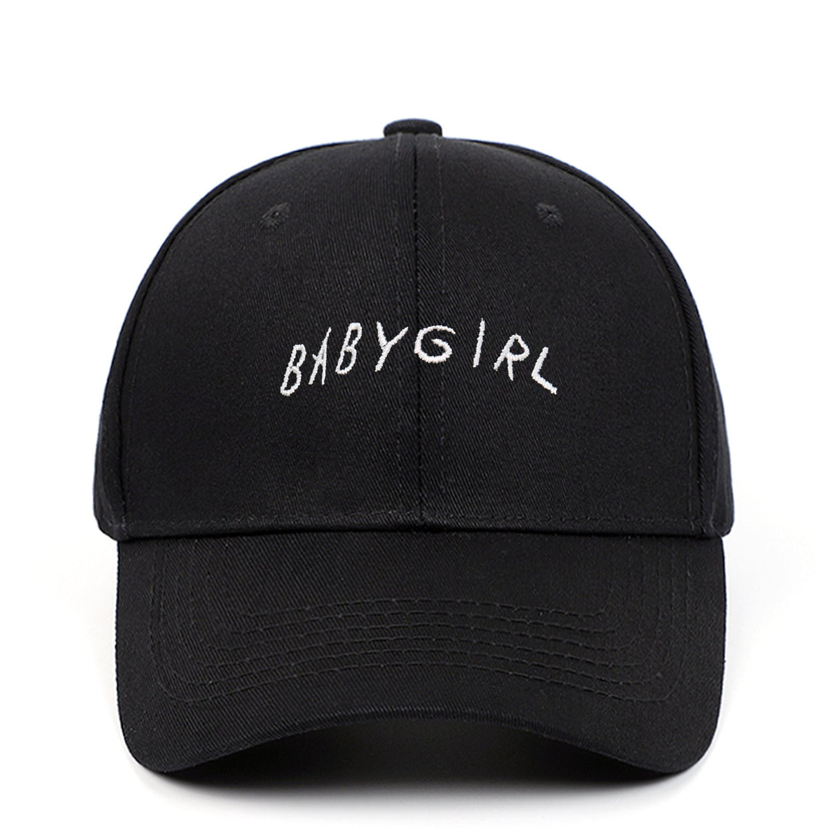 BABYGIRL Embroidered Baseball Cap - Stylish Sun Visor for Women & Girls - Cotton Twill Cap with Scripture Design