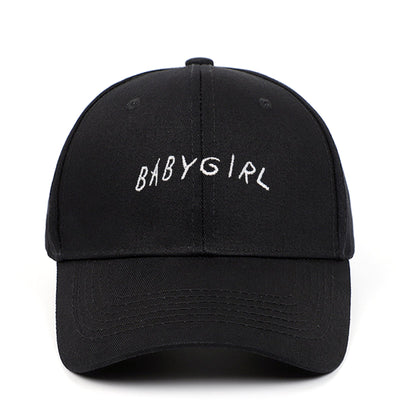 BABYGIRL Embroidered Baseball Cap - Stylish Sun Visor for Women & Girls - Cotton Twill Cap with Scripture Design