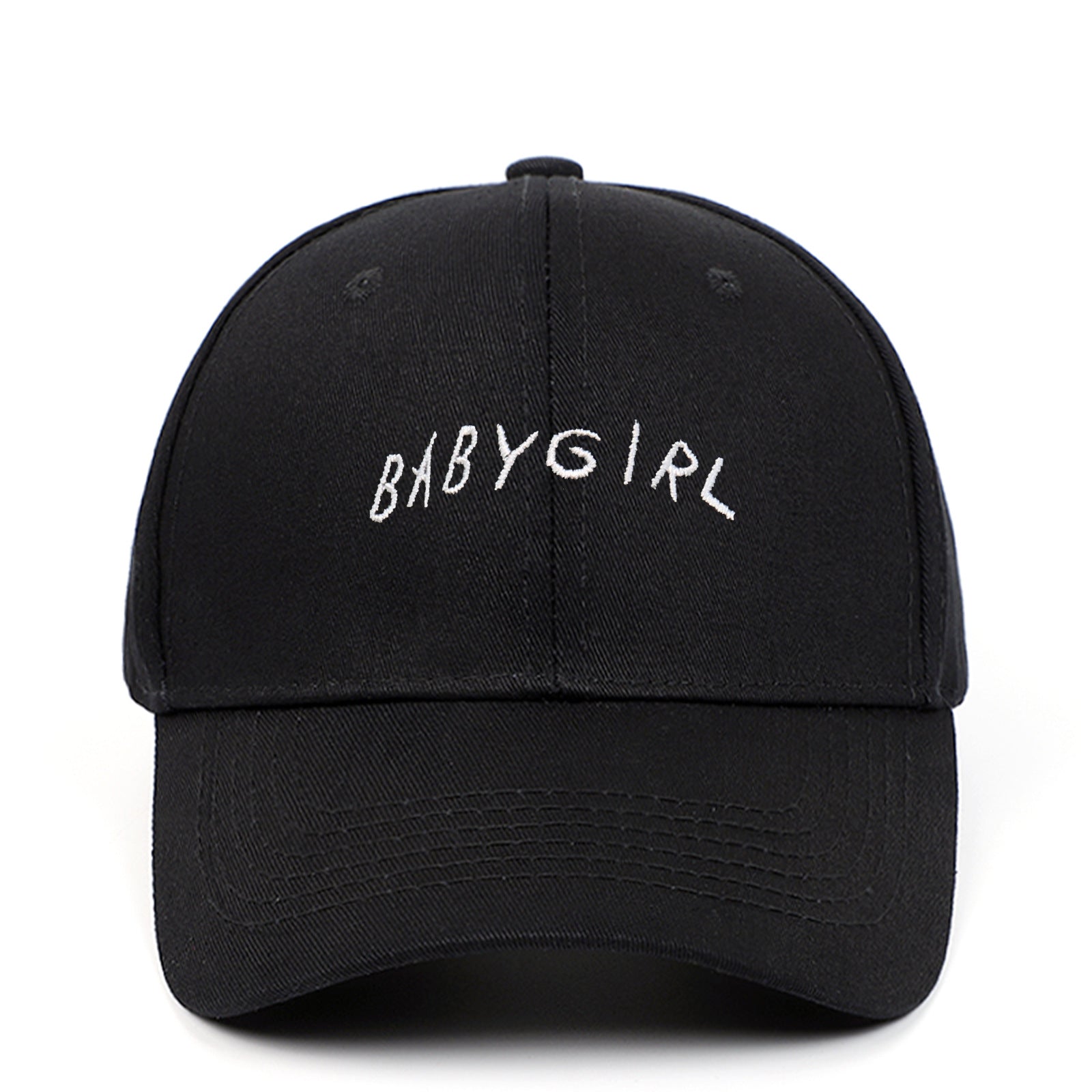 BABYGIRL Letter Embroidered Baseball Cap Spring New Product Cap Outdoor Sports Sun Visor What Else You Got?
