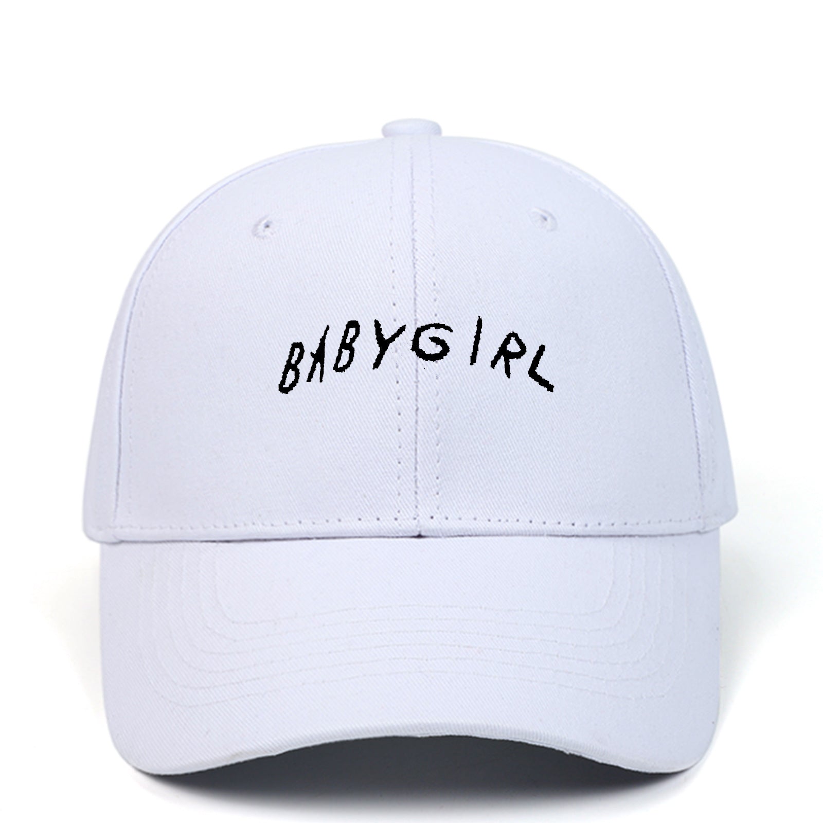 BABYGIRL Letter Embroidered Baseball Cap Spring New Product Cap Outdoor Sports Sun Visor What Else You Got?