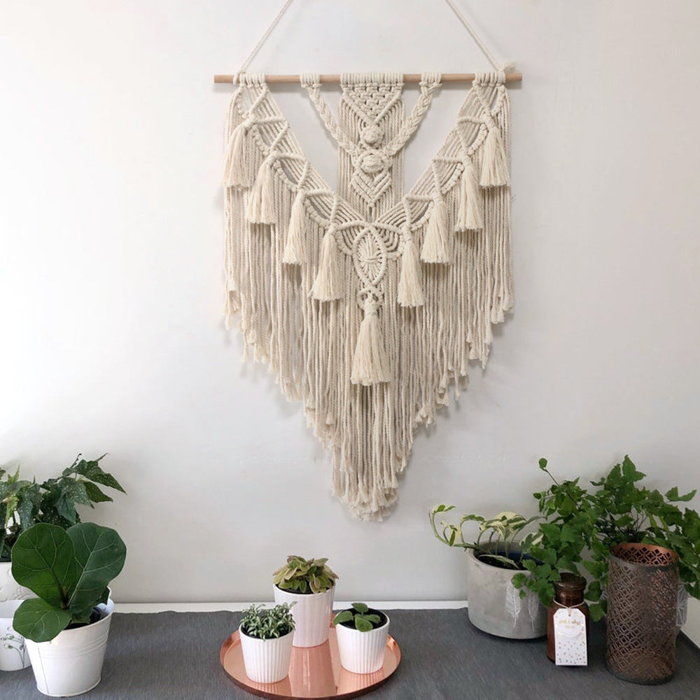 Boho Macrame Wall Hanging | Handcrafted Cotton Tapestry for Living Room & Bedroom Decor - Unique Boho Wall Art