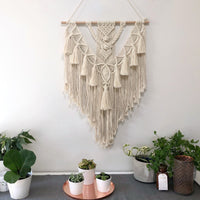 Boho Macrame Wall Hanging | Handcrafted Cotton Tapestry for Living Room & Bedroom Decor - Unique Boho Wall Art