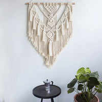 Boho Macrame Wall Hanging | Handcrafted Cotton Tapestry for Living Room & Bedroom Decor - Unique Boho Wall Art