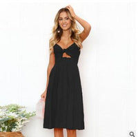 Elegant Women's Summer Sleeveless Backless Party Dress - Modest & Stylish Vestidos for Women