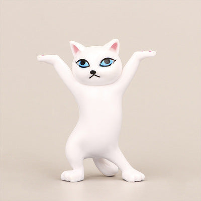 Cute Cat Pen Holder Desk Decor – Enchanting Kitten Resin Pencil Organizer for Office & Home What Else You Got?