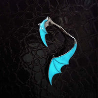 Glow In The Dark Dragon Wings Earrings - Angelic Fantasy Design - Christian Jewelry
