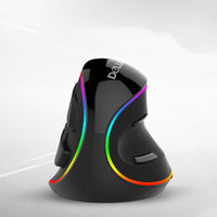 Ergonomic Vertical Gaming Mouse with RGB & 6 Buttons – Wired/Wireless for PC & Laptop – Comfortable & Precise
