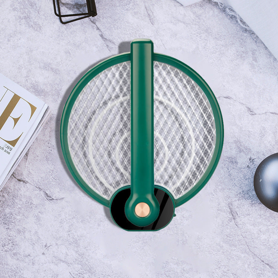 2‑in‑1 Electric Mosquito Swatter & UV Trap Lamp – Rechargeable Foldable Fly Zapper with Safe Triple‑Layer Grid, 3000V Output, 1200mAh Battery What Else You Got?