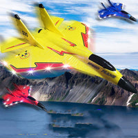 Zhiyang Mig 530 Glider - Remote Control Toy Fighter with LED Lights & Foam Body