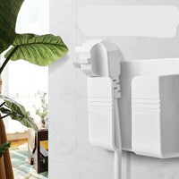 Wall-Mounted Phone Charging Rack – No-Drill Adhesive Storage Box for Tangle-Free Charging