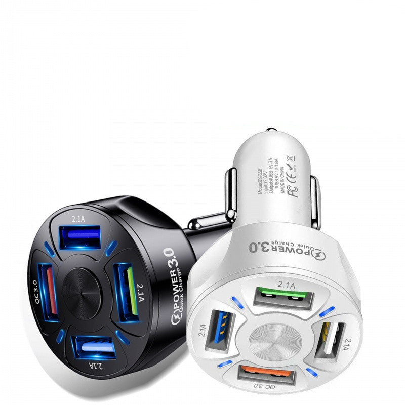 4-Port Fast Charge Car Charger