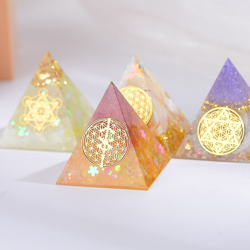 Orgone Pyramid EMF Protection Energy Generator Flower of Life Orgonite Pyramid What Else You Got?