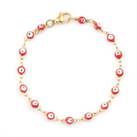 Protected & Stylish Evil Eye Bead Bracelet - Natural Zircon Jewelry for Men & Women