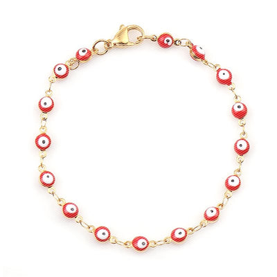 Protected & Stylish Evil Eye Bead Bracelet - Natural Zircon Jewelry for Men & Women