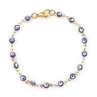 Protected & Stylish Evil Eye Bead Bracelet - Natural Zircon Jewelry for Men & Women