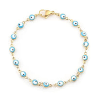 Protected & Stylish Evil Eye Bead Bracelet - Natural Zircon Jewelry for Men & Women