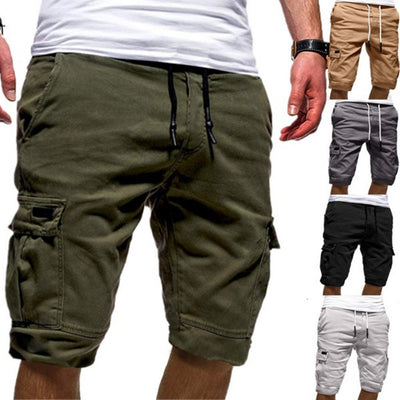Men's Tactical Jogger Shorts - Military Combat Workout Gym Shorts - Lightweight Summer Trousers