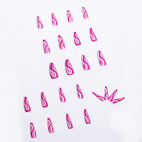 Press-On Nails 24pc Set – Detachable False Nails with Glue, Natural Look